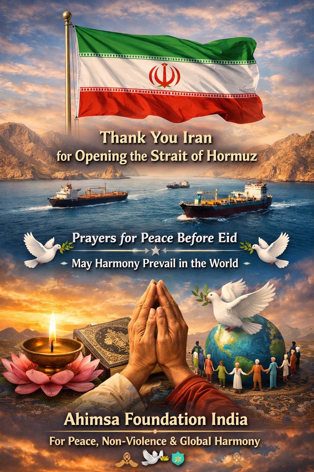 Message of Gratitude and Peace On Behalf of Ahimsa Foundation India